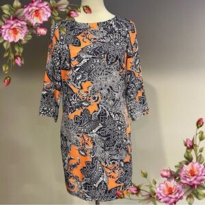 !!! Clearance! Floral‎ Paisley Print long sleeve dress size Extra Small
